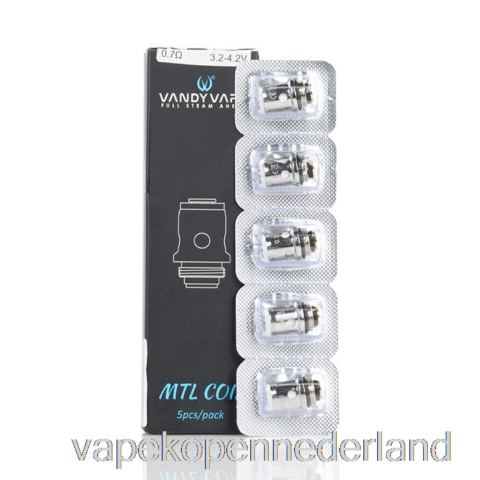 Vape Nederland Vandy Vape Berserker Mtl Vervangingsspoelen 0.7ohm Mtl Mesh-spoelen